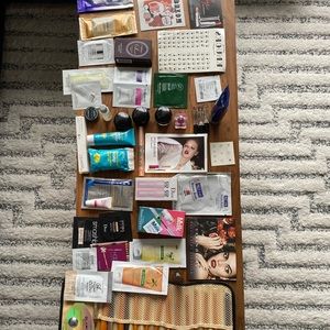 HUGE LOT OF MAKEUP SAMPLES AND FULL SIZED SAMPLES DIOR LIP GLOW GIVENCHY SKII